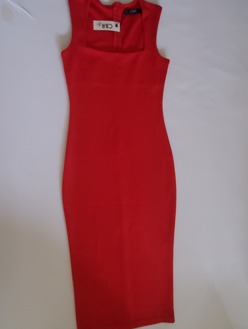 Red Sleeveless Sheath Dress